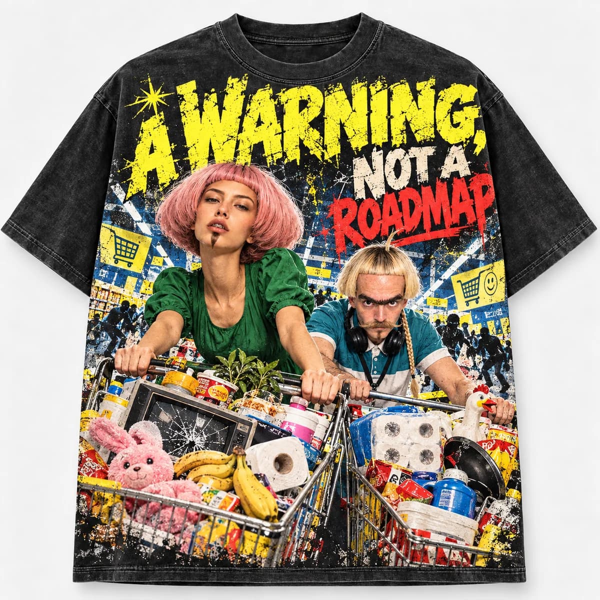 A WARNING, NOT A ROADMAP supplied front mockup